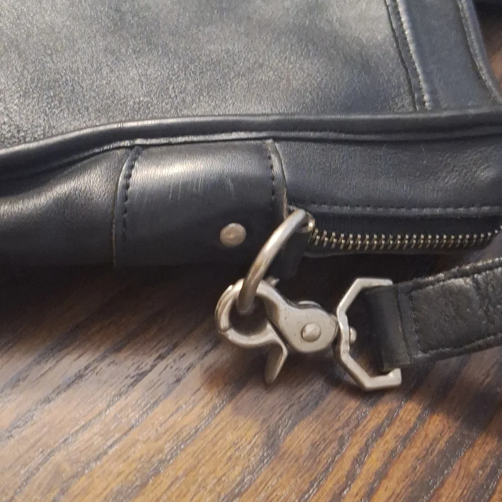 Black Leather Shoulder Bag